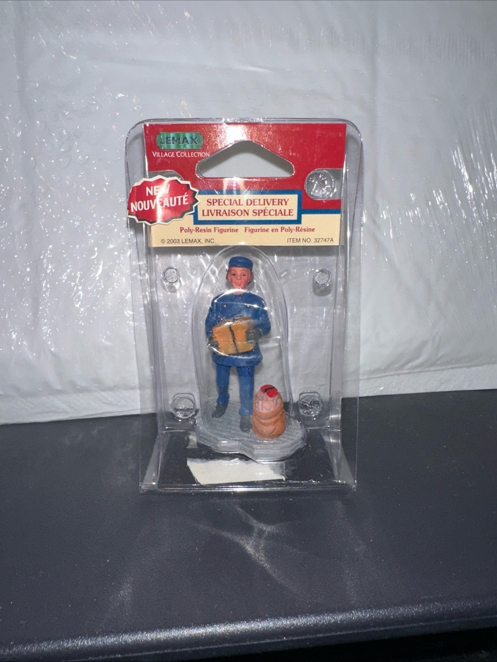 Lemax Blue Special Delivery Mail Carrier Figurine